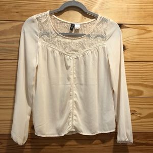 Cream H&M blouse